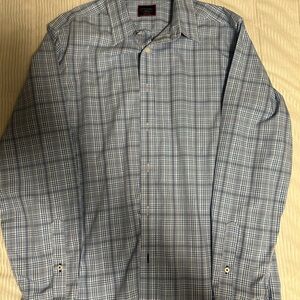 Untuck it Men's Blue Plaid Shirt